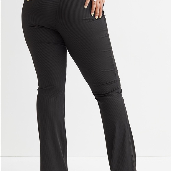 H&M Ribbed Flare legging Black 4XL NWT - Picture 6 of 11